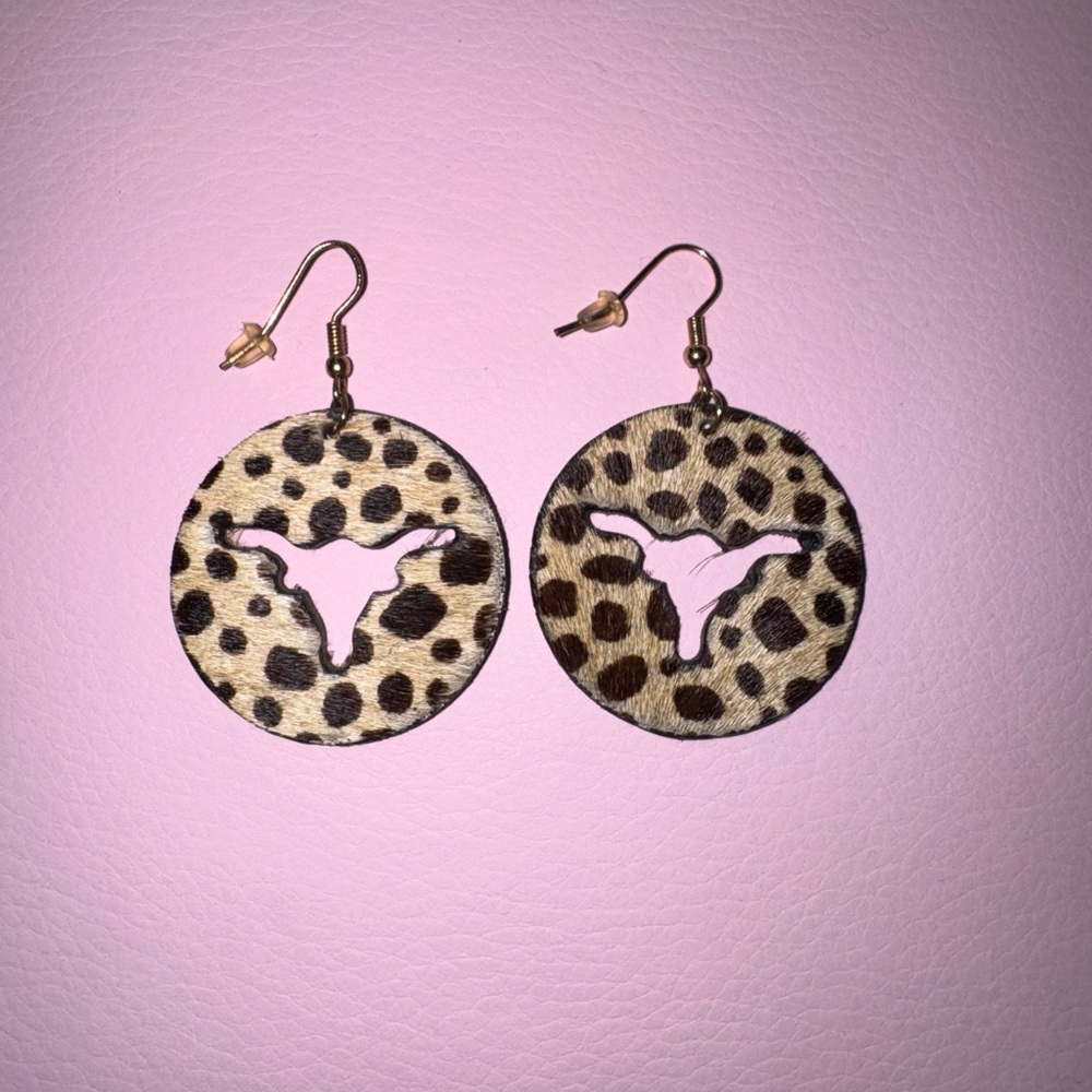 Leopard Print Earrings
